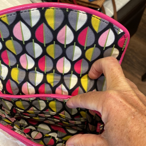 Vera Bradley Hot Pink Cross Body Bag - Picture 4 of 6